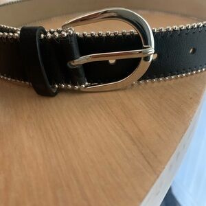 Target Black Belt with Silver Buckle
